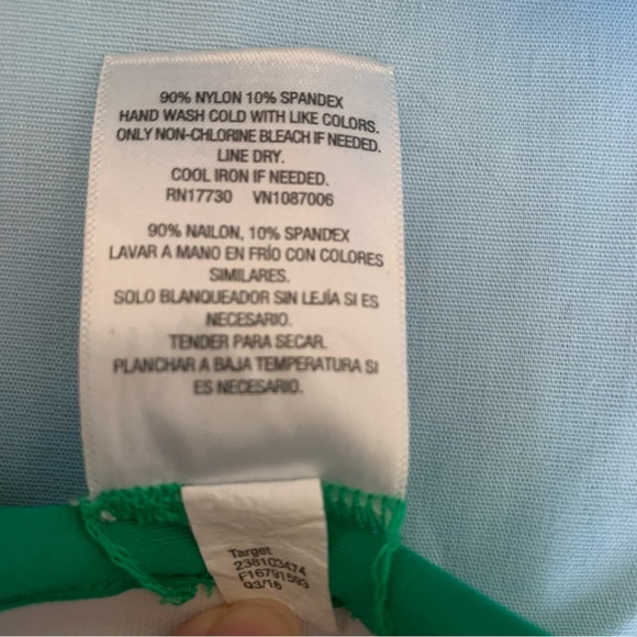 Green Mossimo Medium Padded Bikini Swim Top - Picture 8 of 9